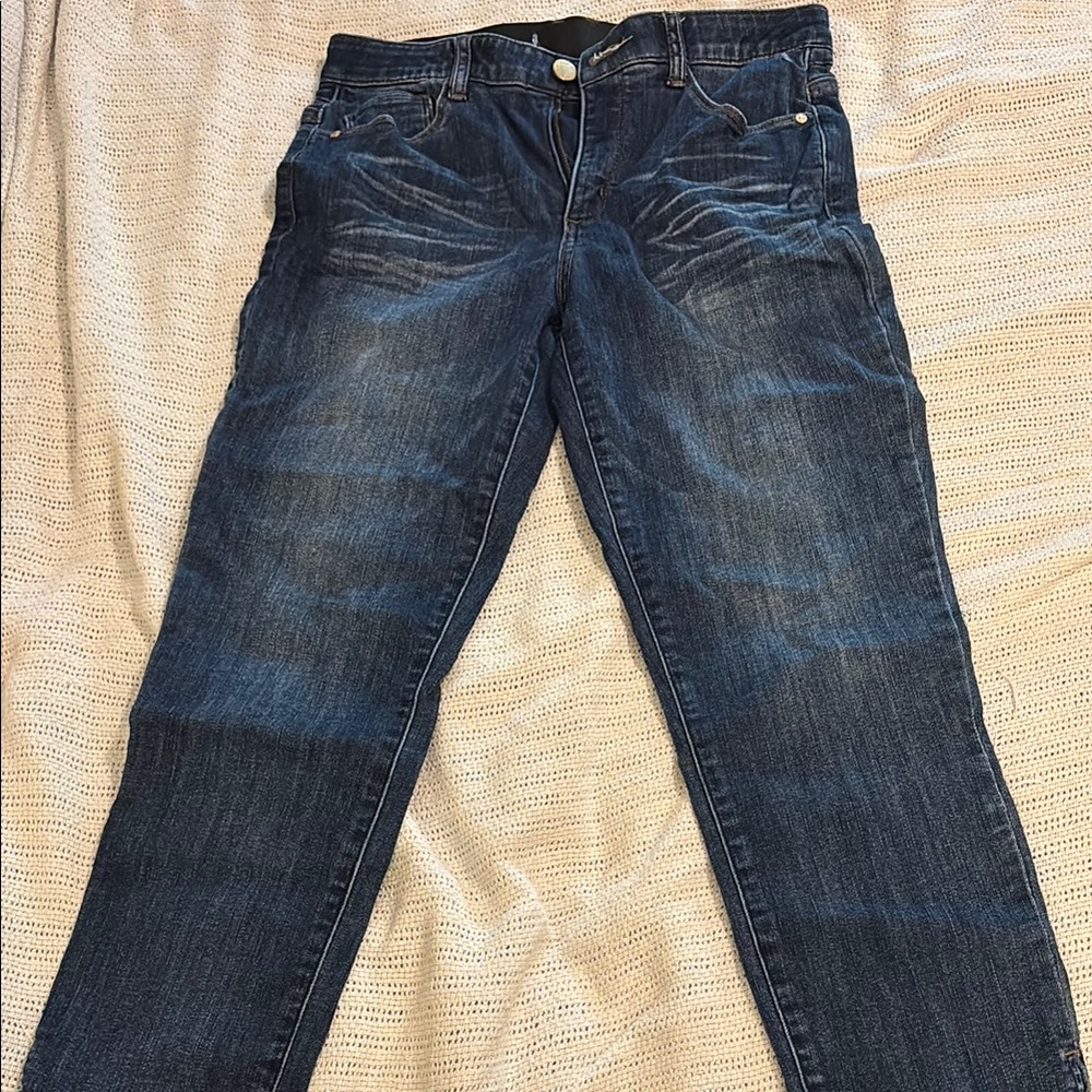 Wit & Wisdom Blue Straight Leg Jeans with Classic Styling